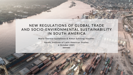 New Regulations of Global Trade. Foto: Maria-Therese Gustafsson & Almut Schilling‐Vacaflor
